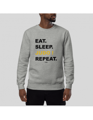 SWEAT-SHIRT HOMME - EAT SLEEP JUDO REPEAT de France