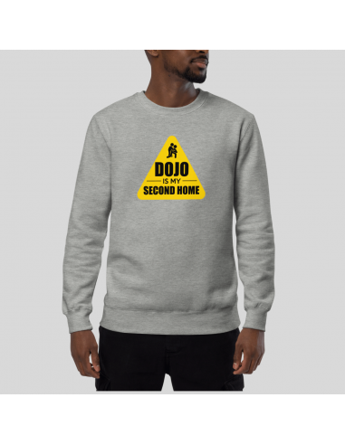 SWEAT-SHIRT HOMME - DOJO 2ND HOME la colonne vertébrale