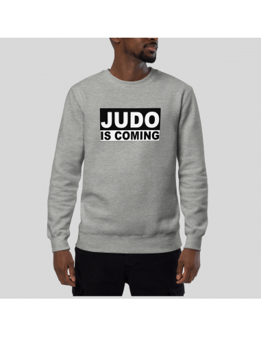 SWEAT-SHIRT HOMME - JUDO IS COMING votre restaurant rapide dans 