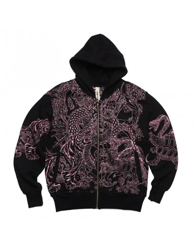 Sweat Noir Dragon Brodé 2024