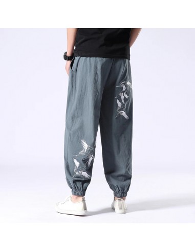 Pantalon Grues Brodés en ligne