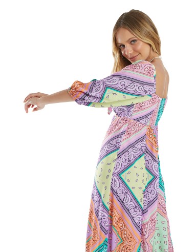 Bahamas Bandana Midi Dress destockage