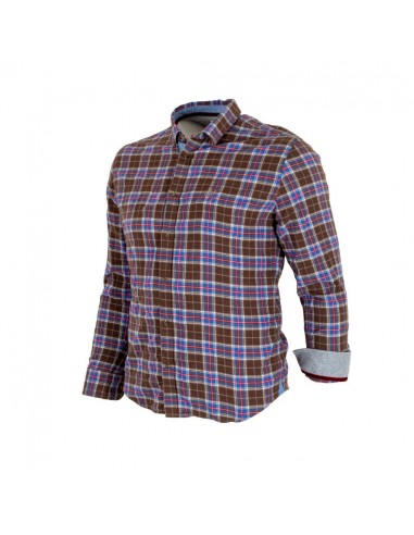 Chemise ml marron en flanelle à carreaux outlet