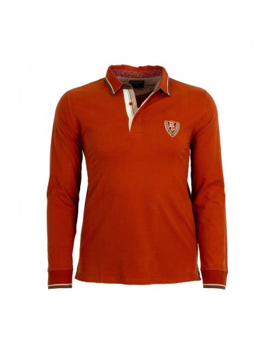 Polo orange à manches longues Passion for Historic Rugby JUSQU'A -70%! 