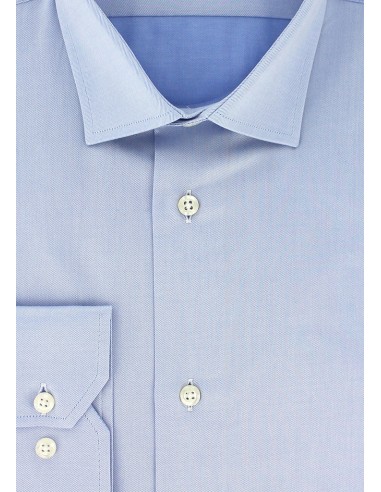 Chemise cintrée en twill bleu ciel livraison gratuite