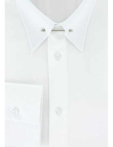 Chemise cintrée col anglais blanc prix