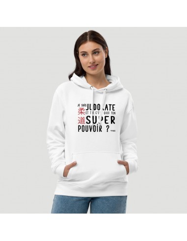 SWEAT SHIRT CAPUCHE FEMME - SUPER POUVOIR en stock