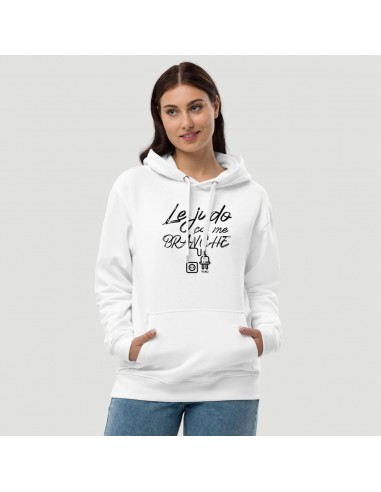 SWEAT SHIRT CAPUCHE FEMME - LE JUDO CA ME BRANCHE le concept de la Pate a emporter 