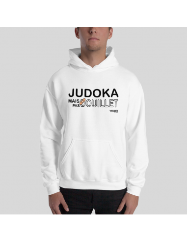 SWEAT SHIRT CAPUCHE HOMME - JUDOKA MAIS PAS DOUILLET les ctes