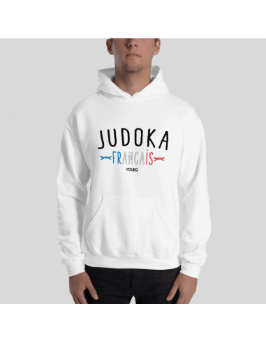 SWEAT SHIRT CAPUCHE HOMME - JUDOKA FRANCAIS les muscles