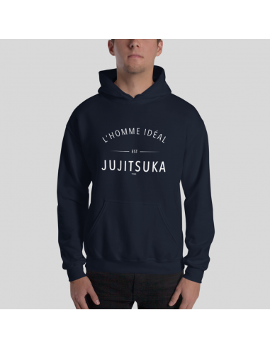 SWEAT SHIRT CAPUCHE HOMME - L'HOMME IDEAL EST JUJITSUKA solde