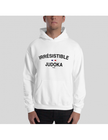 SWEAT SHIRT CAPUCHE HOMME - IRRESISTIBLE JUDOKA rembourrage situé sous