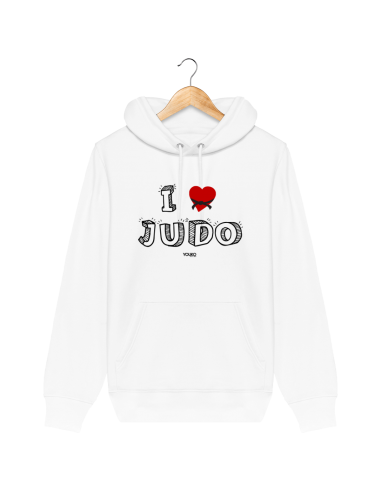 SWEAT SHIRT CAPUCHE HOMME - I LOVE JUDO Le MVP de beaucoup